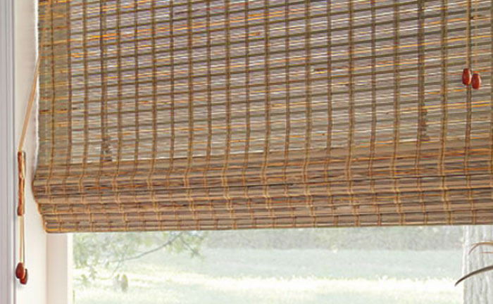 Bamboo Blinds Shades Woven Wood, Bamboo Patio Shades With Cords