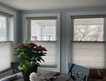 Light filtering cellular shades with top down/bottom up lift