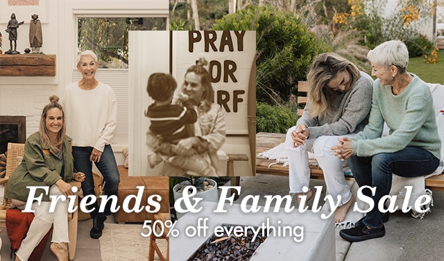 only one day left to shop like you're part of the family with up to 50% off during our friends & family sale