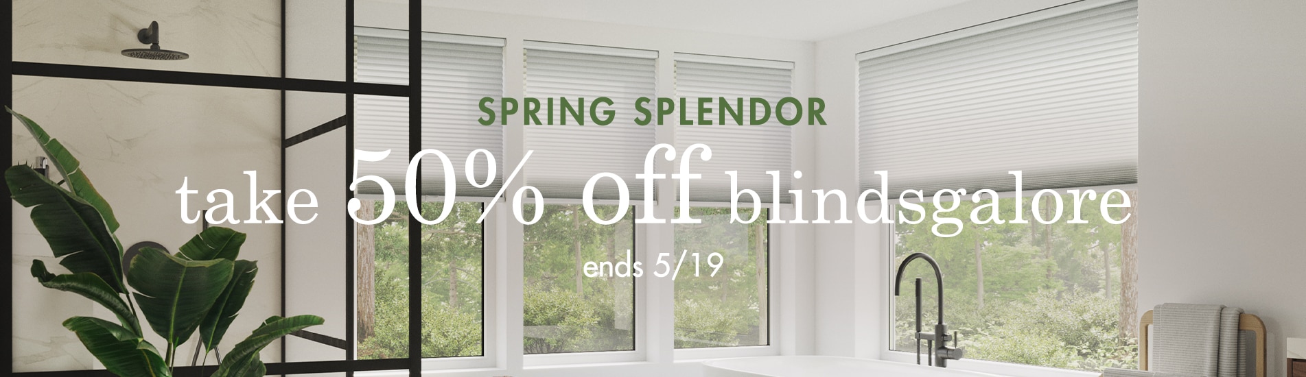Now serving Spring Splendor, take 50% off all blindsgalore products