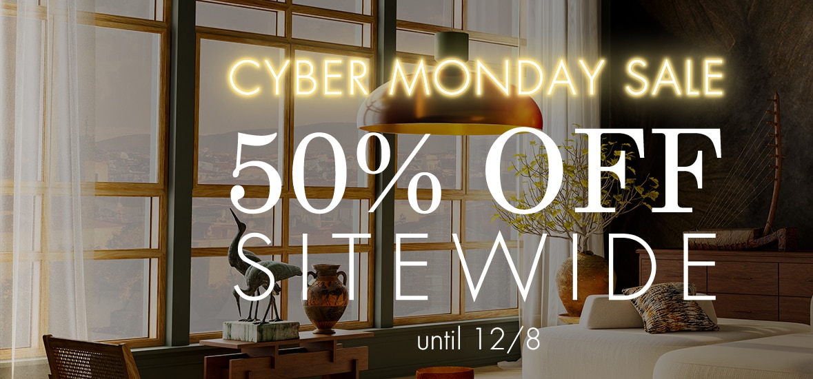 Cyber Monday Sale, take 50% off everything