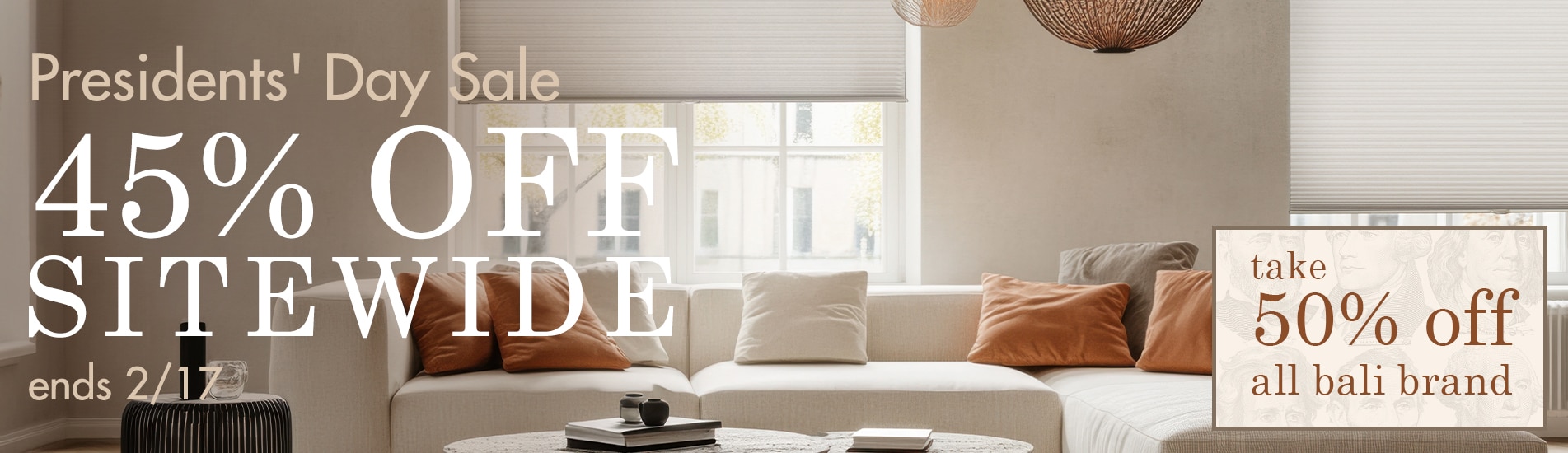 Presidents Day Sale, Take 50% off Bali + up to 45% off sitewide