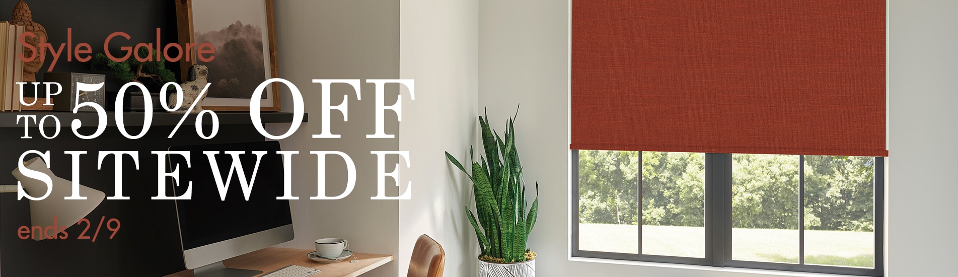 Get style galore with up to 50% off sitewide