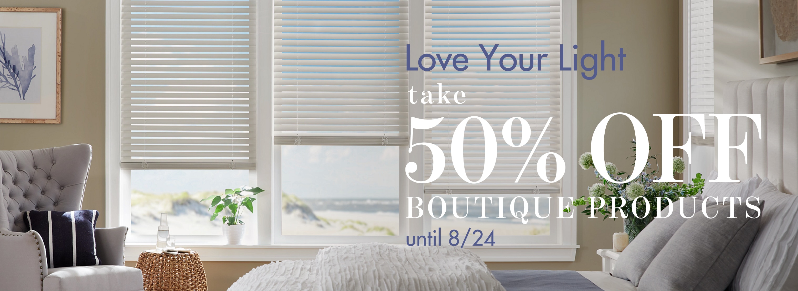 Enjoy 50% off our luxurious Boutique products