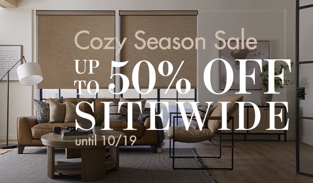 cozy season sale starts now, take 50% off sitewide
