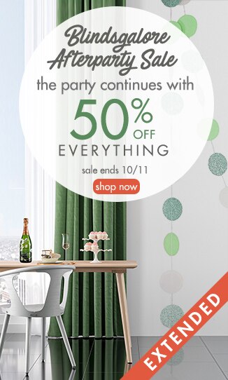 welcome to the afterparty sale, keep the party going with 50% off everything*