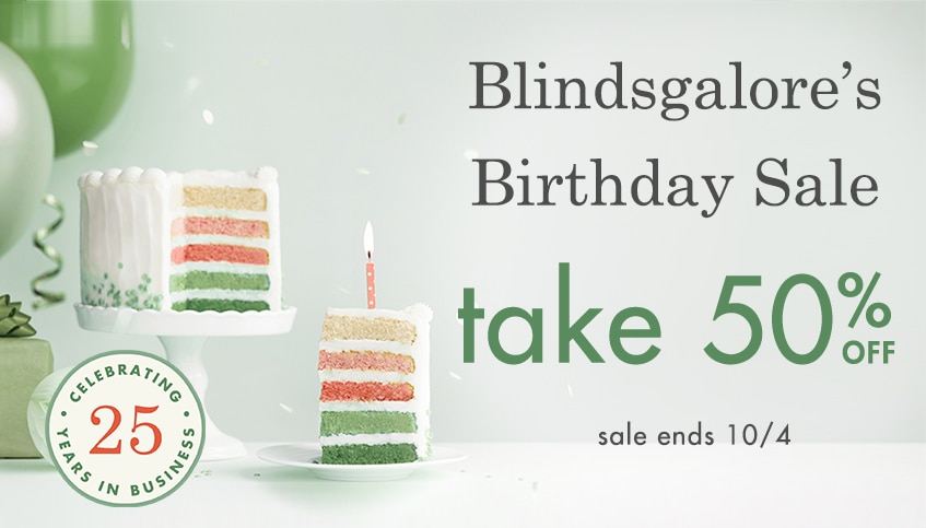 Birthday Sale with 50% off everything