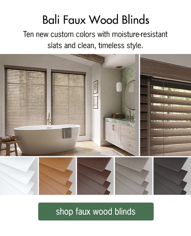 Bali Faux Wood Blinds