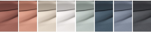 The many colors of our Blindsgalore Luxera Motorized Roller Shades