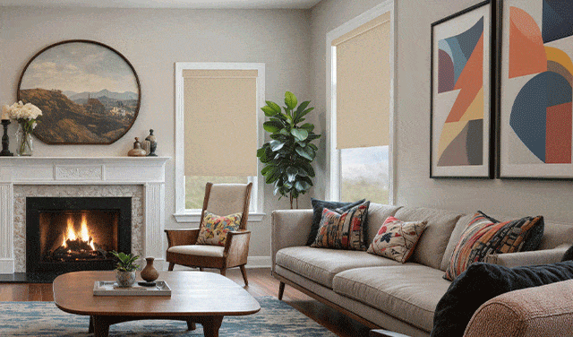 Different styling options for our Luxera Motorized Roller Shades