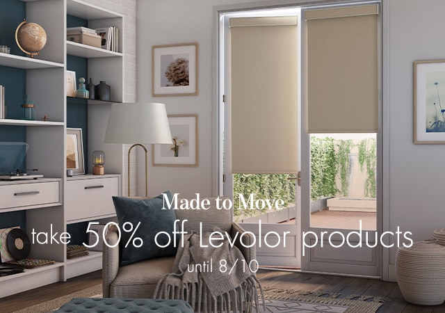 Enjoy 50% off all levolor products