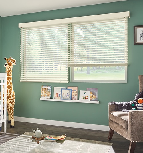 Bali 2&quot; Wood Blinds shown in Creamer