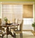 Bali Noble Wood Cornice Shown in Natural with Bali Wood Blinds