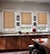 Bali Regal Wood Cornice Shown in Snowstorm with Bali Roller Shades