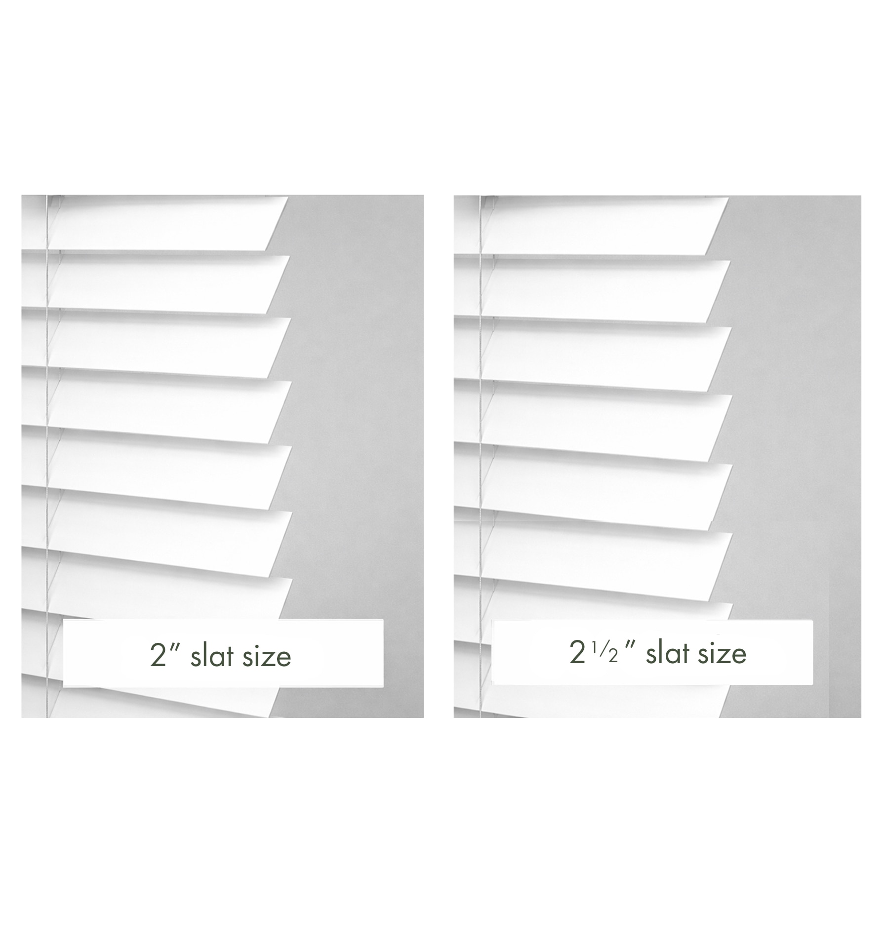 2" Slats vs 2 1/2" Slats