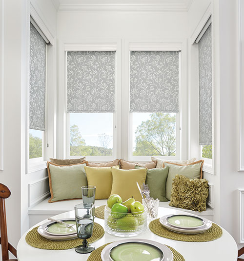 Bali Roller Shades shown in Gazebo Moonglow