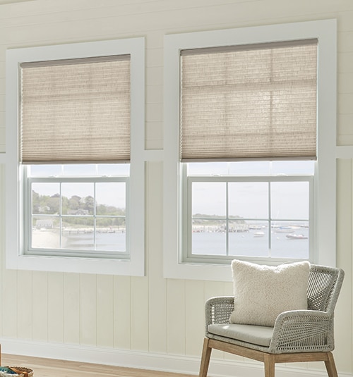 Bali Light Filtering Cellular Shade shown in Luxe Wise King