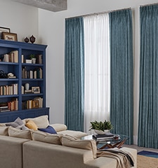 Bali Drapery: Pinch Pleat shown in Wanderer Lake