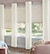 Back Tab Drapery shown in Awash Gambrel Plumed White