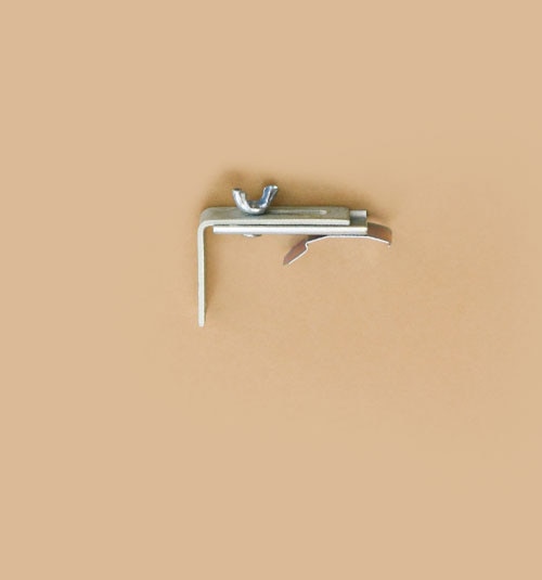 Vertical Blind Mounting Bracket: Track Clip Bracket (top and inside mount) with Extension Bracket (wall and outside mount)