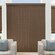S-Shape Vertical Blind in Seclusions Mocha with vanes closed