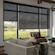 Blindsgalore Solar Shades shown in Sheerweave 2360: Charcoal