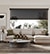 Blindsgalore Solar Shades shown in Sheerweave 2360: Charcoal