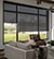 Blindsgalore Solar Shades shown in Sheerweave 2360: Charcoal