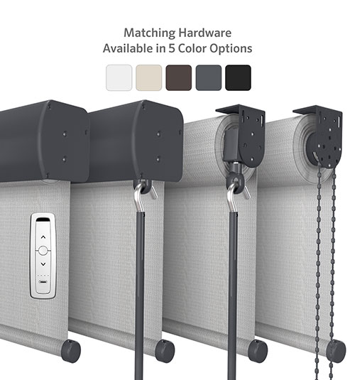 Coolaroo Outdoor Sun Shades Hardware Color Options