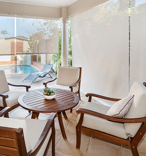 Coolaroo Outdoor Sun Shades: Shown in color Classic Cabo