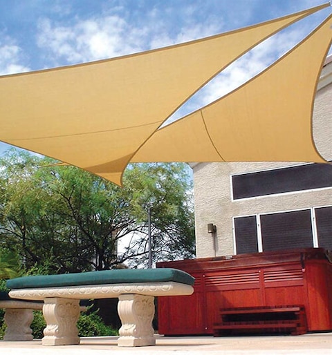 Coolaroo Coolhaven Shade Sail: 18-foot Triangle