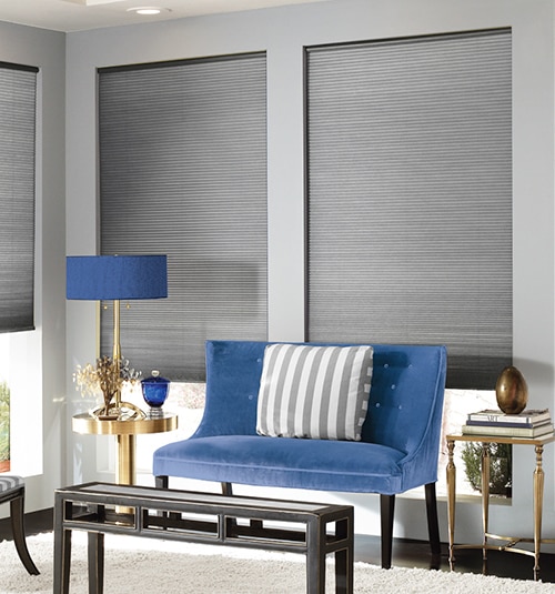 Blindsgalore Cordless Cellular Shades shown in Slate