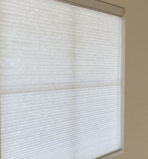 Light Filtering Cordless Shade shown in White