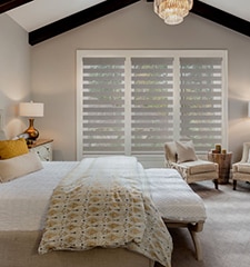 Blindsgalore Room Darkening Dual Sheer Shades shown in Polished Stone
