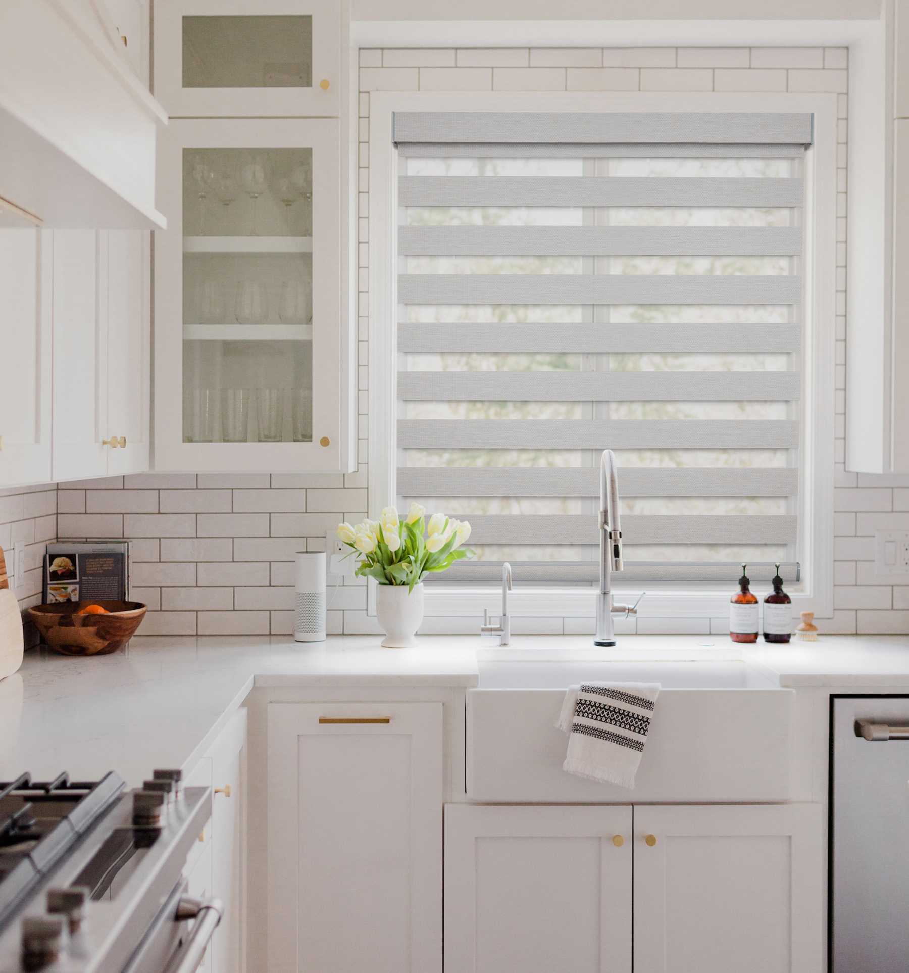 Boutique Serenity Room Darkening Dual Sheer Shades