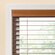 2 3/8&quot; Premium wood blind with opened slats