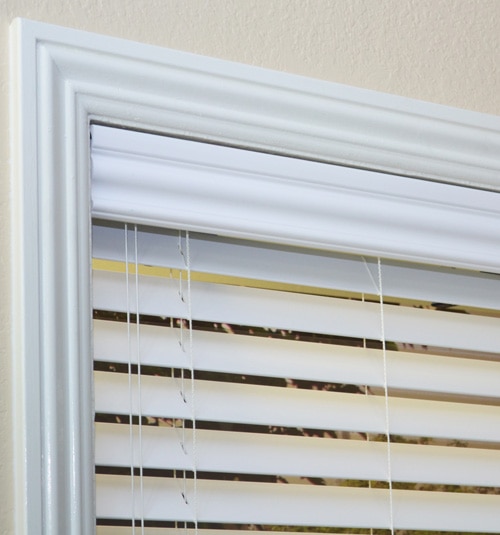 Decorative Valance included with every Wood Alternative blind