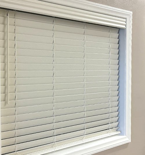 Closed Faux Wood Slats