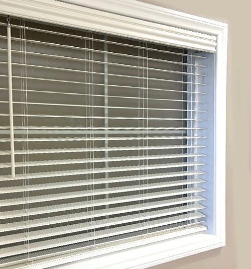 Open Faux Wood Slats