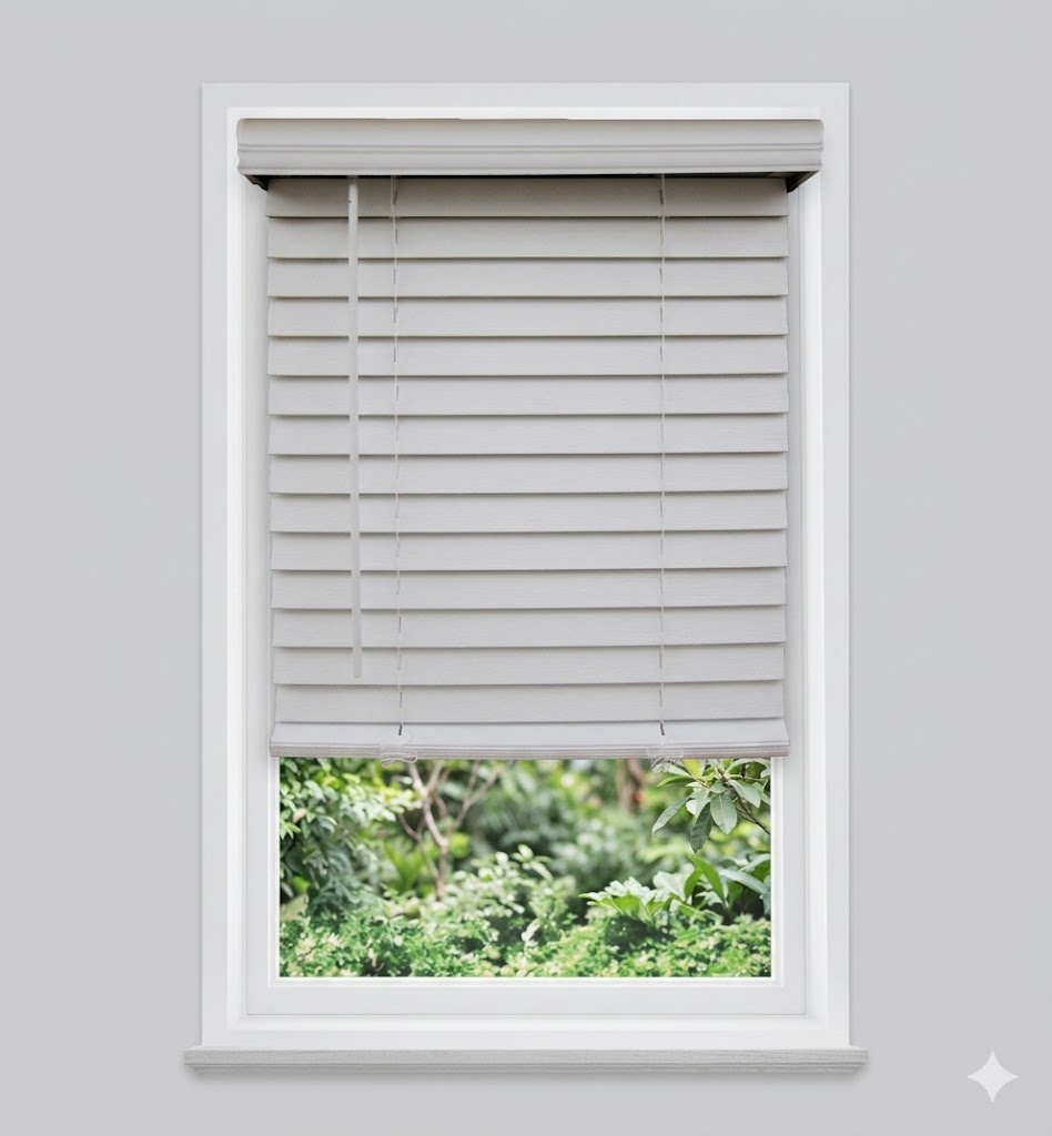 Comes standard with Wand Tilt and Valance