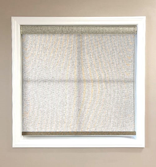 Light Filtering Roller Shade shown in Dapple Linen Natural