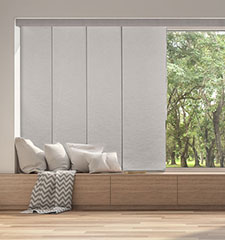 Blindsgalore Envision Sliding Panels shown in Splendid Sterling