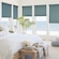 Blindsgalore Luxera Roller Shade shown in Textured Canvas Seascape