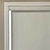 Blackout Roller Shade with 3&quot; White Cassette. Fabric shown in Textured Canvas White