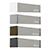 True Square Cassettes come fabric wrapped and are offered in White, Gray, Bronze or Black. Color is determined by Hardware Color selection