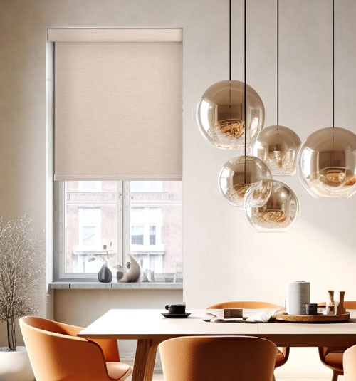 Boutique Roller Shade shown in Cascade Crème