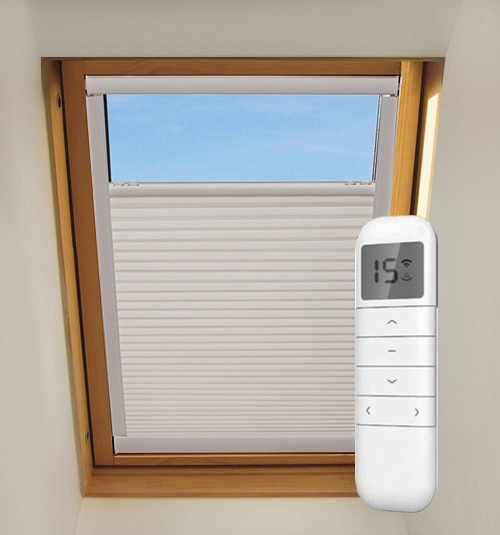 15-Channel remote can control shades individually or as groups. Up to 10 shades per channel. 2 AAA batteries included. Remote is only available in white.