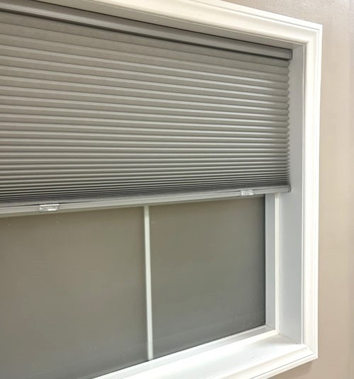 Cordless Cellular Shade Half Raised