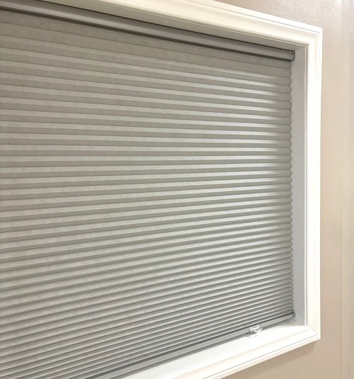 Cordless Cellular Shade Lowered