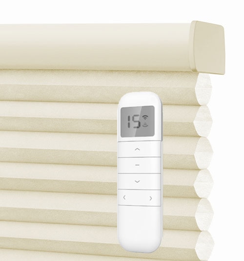 15-Channel remote can control shades individually or as groups. Up to 10 shades per channel. 2 AAA batteries included. Remote is only available in white.